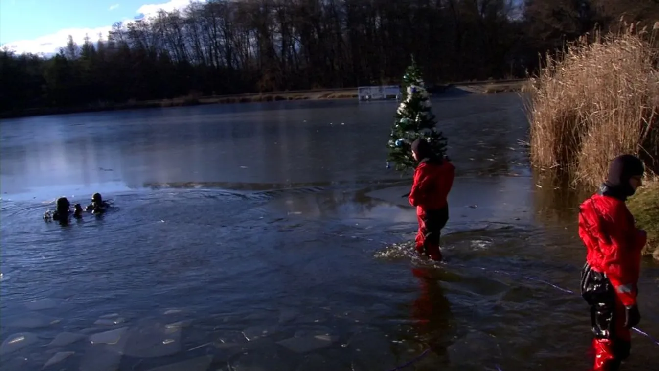 Víz alatti karácsonyfa