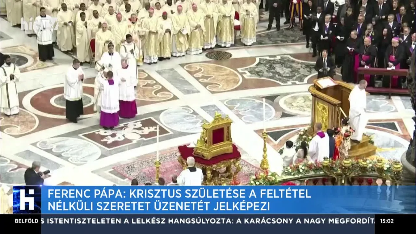 Fényt sürgetett Ferenc pápa a "sötétség uralta világban" karácsonyi beszédében