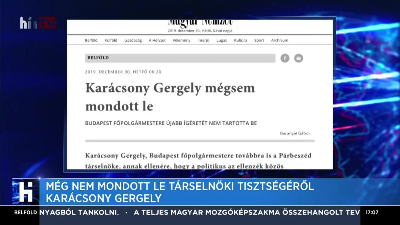 Még nem mondott le társelnöki tisztségéről Karácsony Gergely