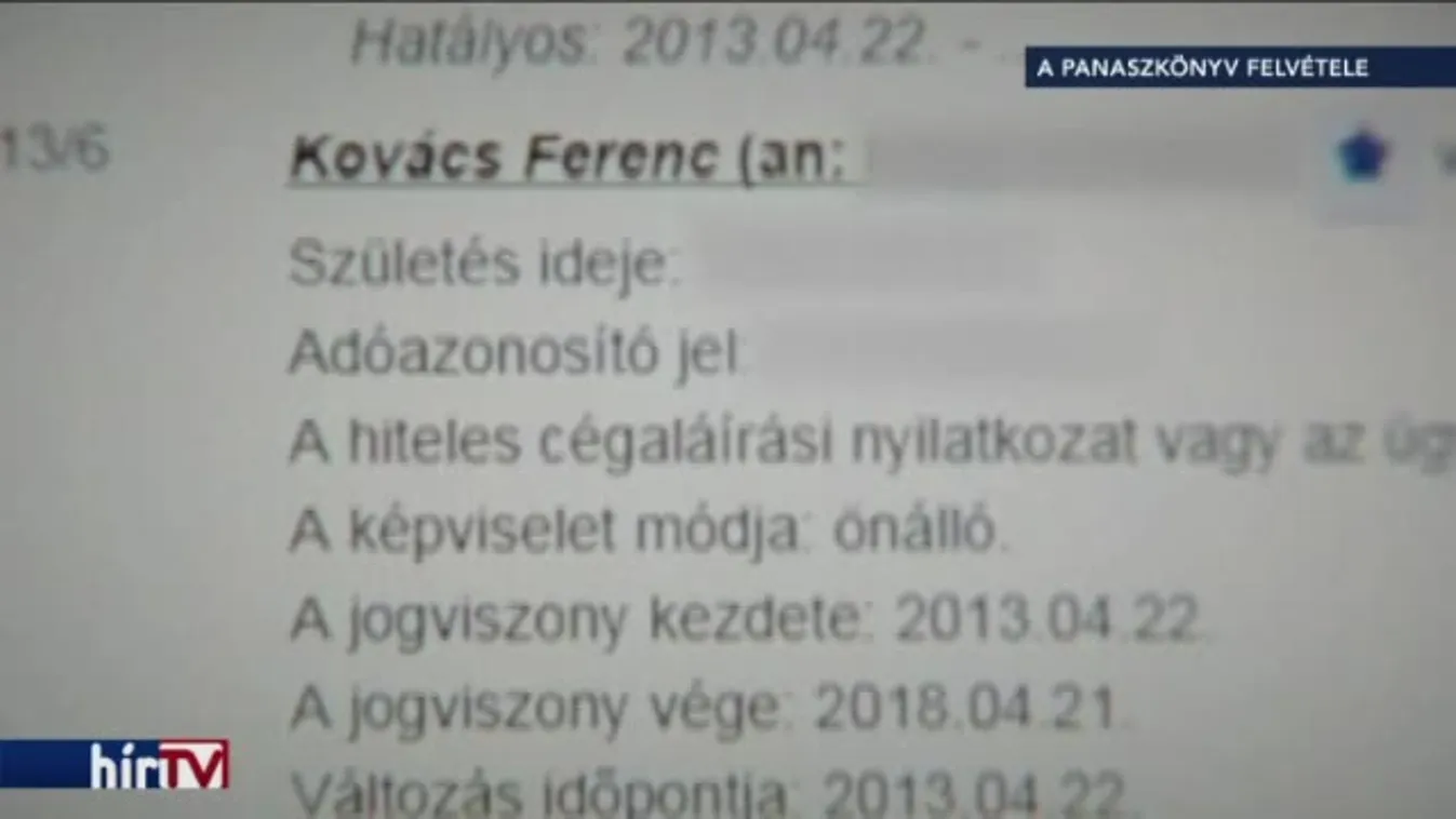 A Panaszkönyv megtalálta a felelősöket!