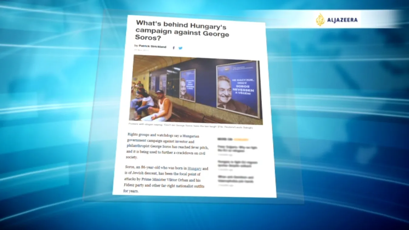 Al-Dzsazíra: Orbánéknak az is belefér, hogy egy zsidót vádoljanak iszlamizációval