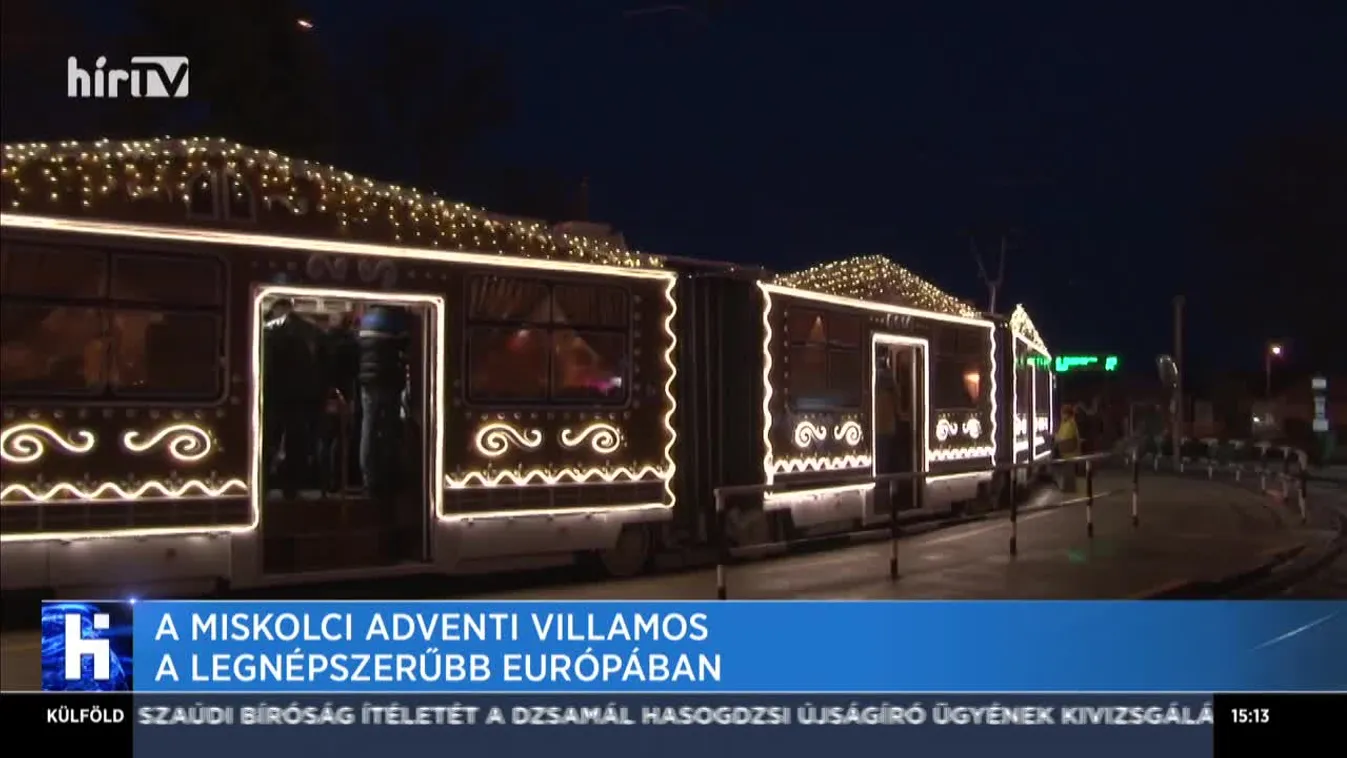 A miskolci adventi villamos a legnépszerűbb Európában