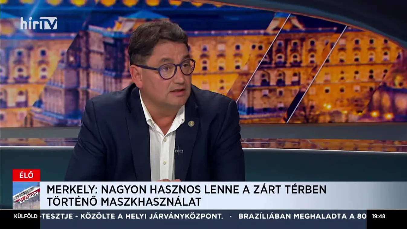 Merkely Béla: A maszk véd minket is és természetesen embertársainkat is