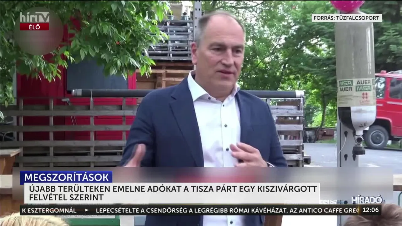 ÚJABB TERÜLTEKEN EMELNE ADÓKAT A TISZA PÁRT EGY KISZIVÁRGOTT FELVÉTEL SZERINT