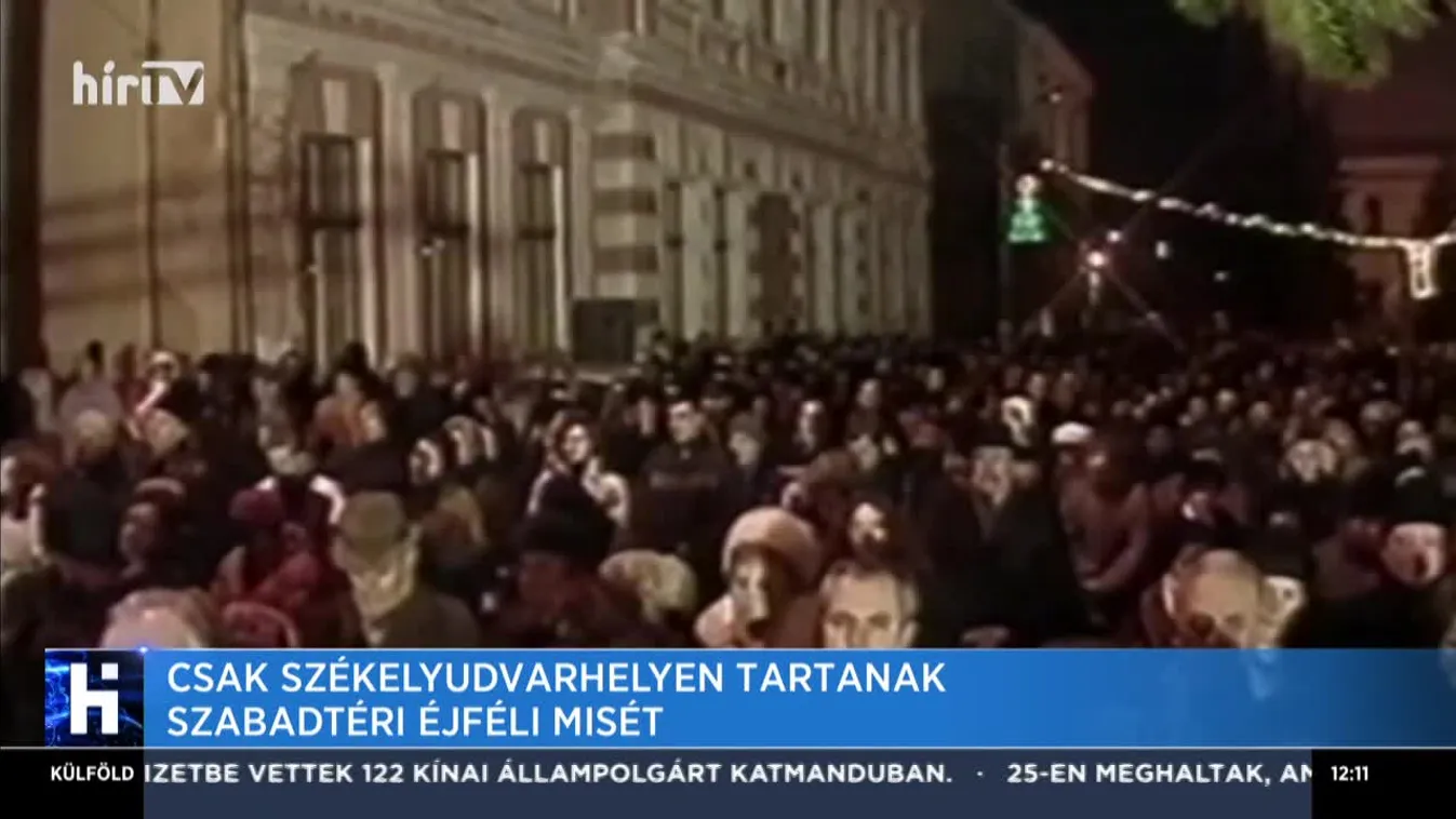 Csak Székelyudvarhelyen tartanak szabadtéri éjféli misét