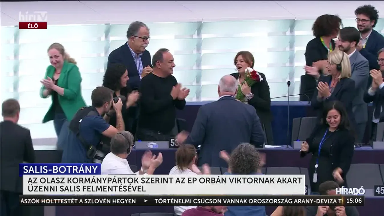 AZ OLASZ KORMÁNYPÁRTOK SZERINT AZ EP ORBÁN VIKTORNAK AKART ÜZENNI SALIS FELMENTÉSÉVEL