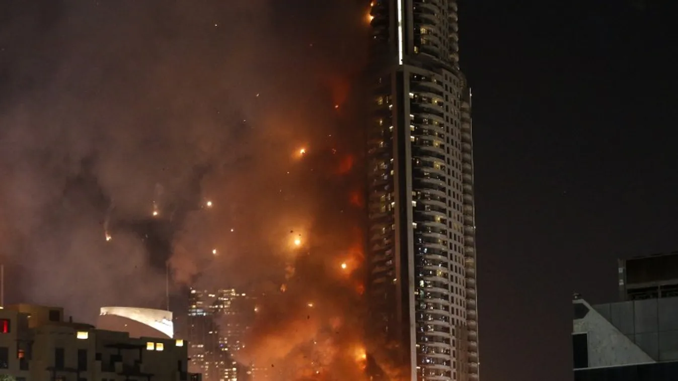 Lángokba borult egy dubaji felhőkarcoló