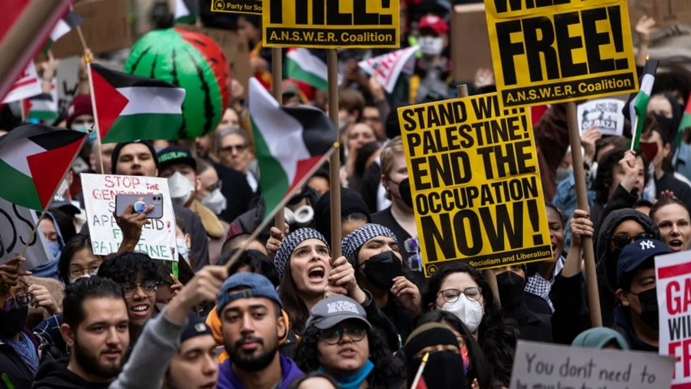 Videón, ahogy Izrael-ellenes tüntetők rohamozták meg a Capitolium épületét