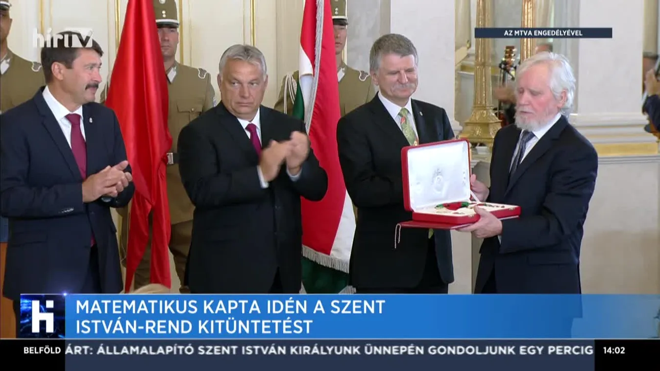Matematikus kapta idén a Szent István-rend kitüntetést