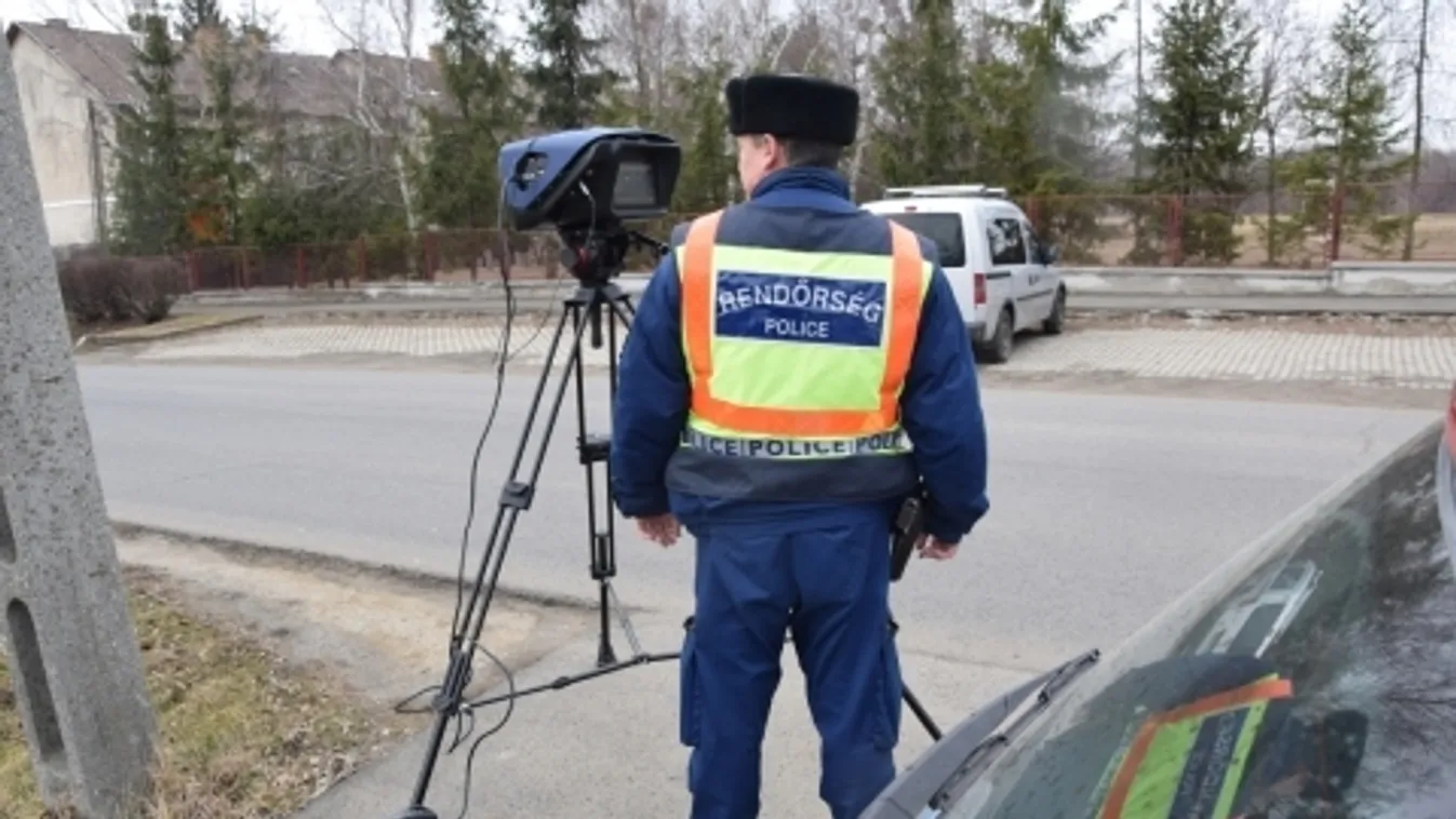 Szerdán egész napos sebességmérő akciót tart a rendőrség