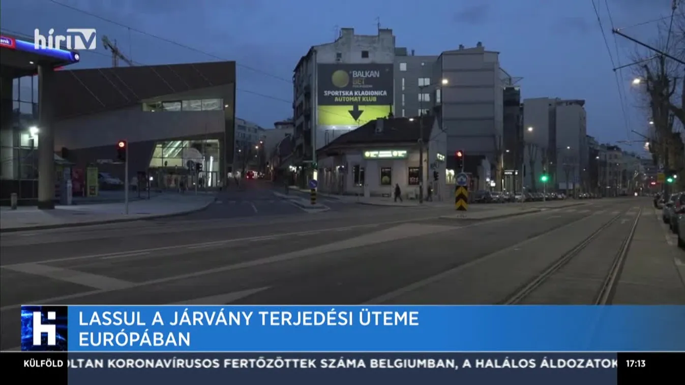 Lassul a járvány terjedési üteme Európában