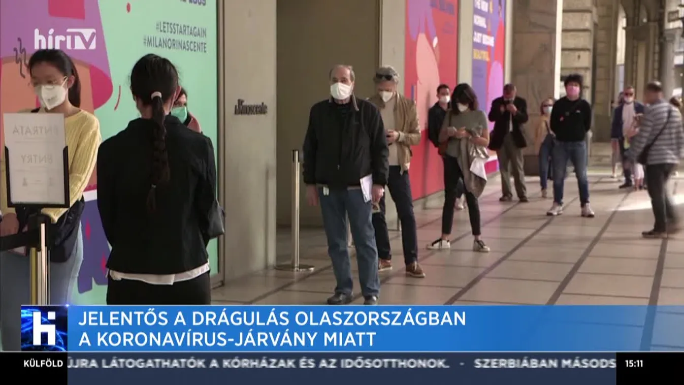Jelentős a drágulás Olaszországban a koronavírus-járvány miatt