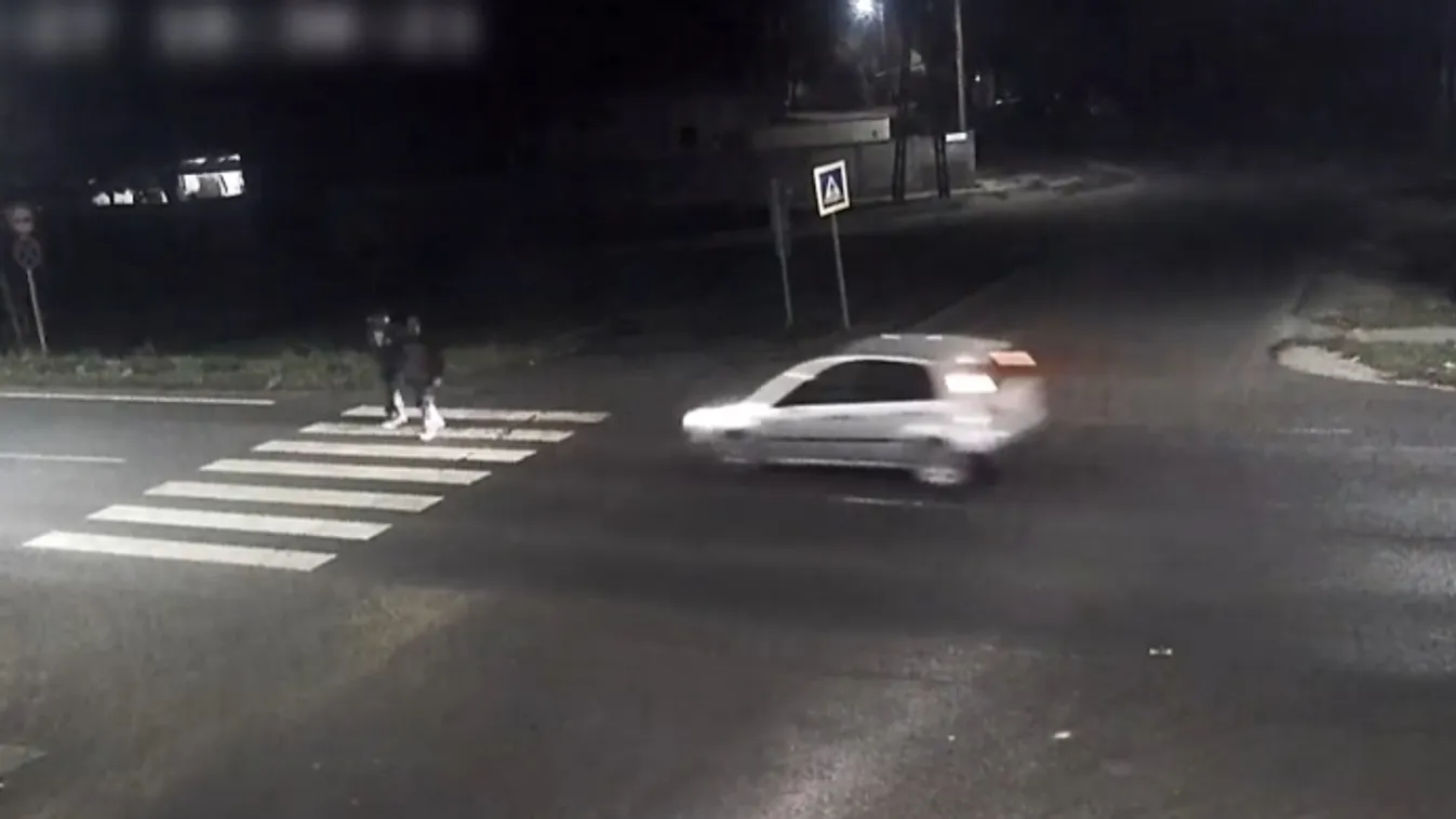 Gyalogosgázolásról tett fel sokkoló videót a rendőrség
