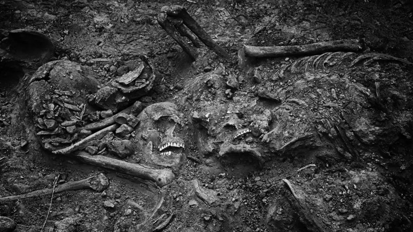 Kommunista partizánok áldozatainak holttesteit exhumálták egy horvát tömegsírból