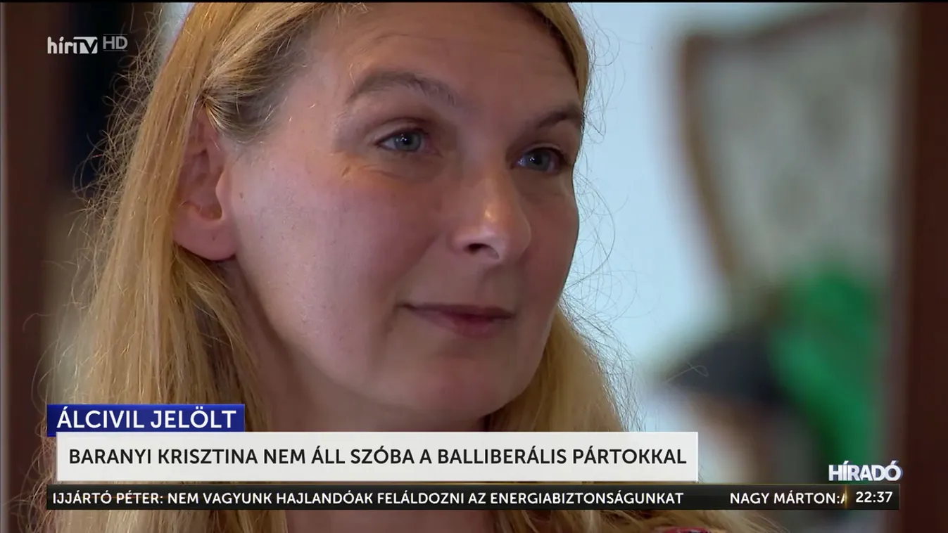 Baranyi Krisztina nem áll szóba a balliberális pártokkal + videó