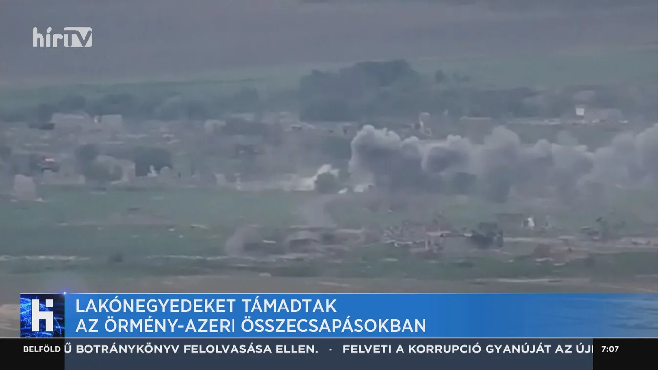 Lakónegyedeket támadtak az örmény-azeri összecsapásokban