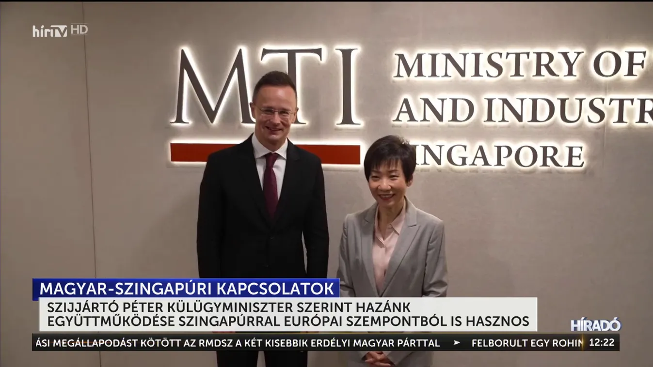 Szijjártó Péter: Hazánk együttműködése Szingapúrral európai szempontból is hasznos + videó