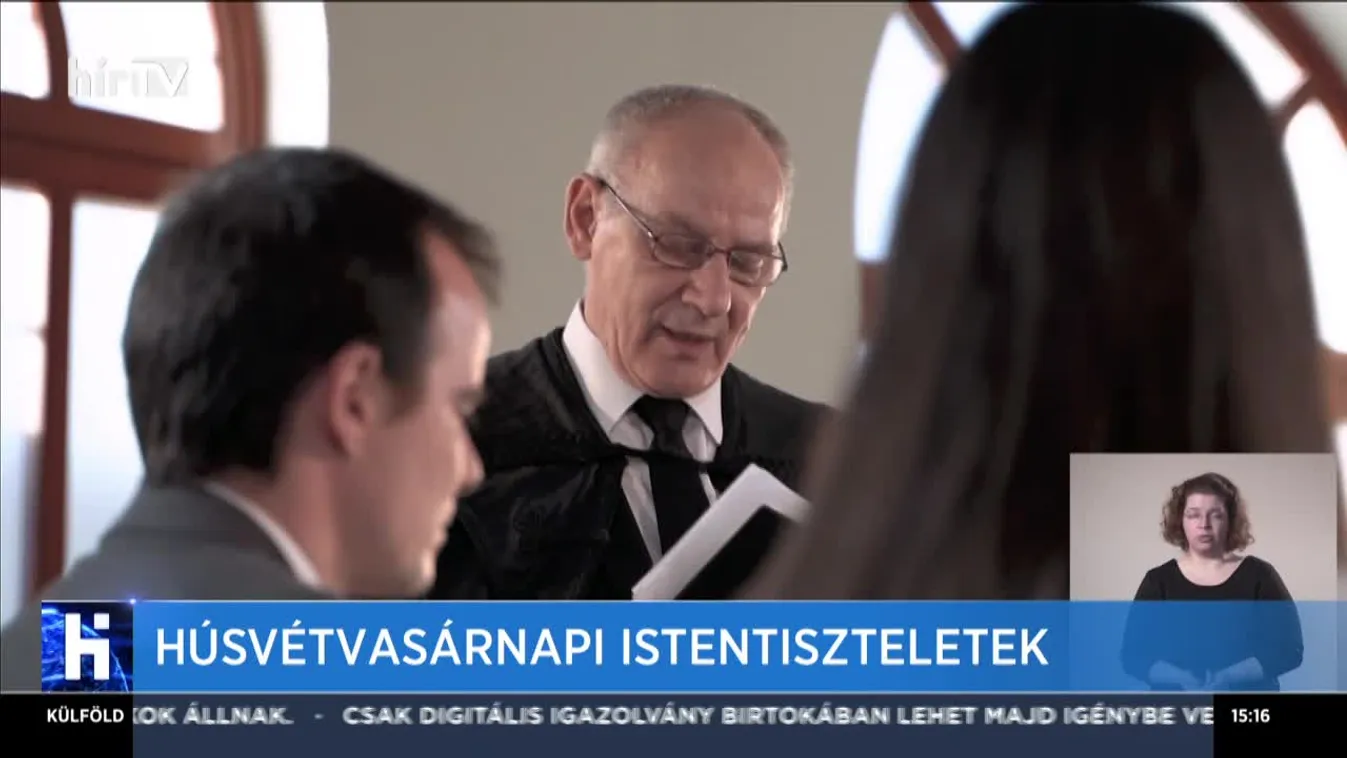 Húsvétvasárnapi istentiszteletek