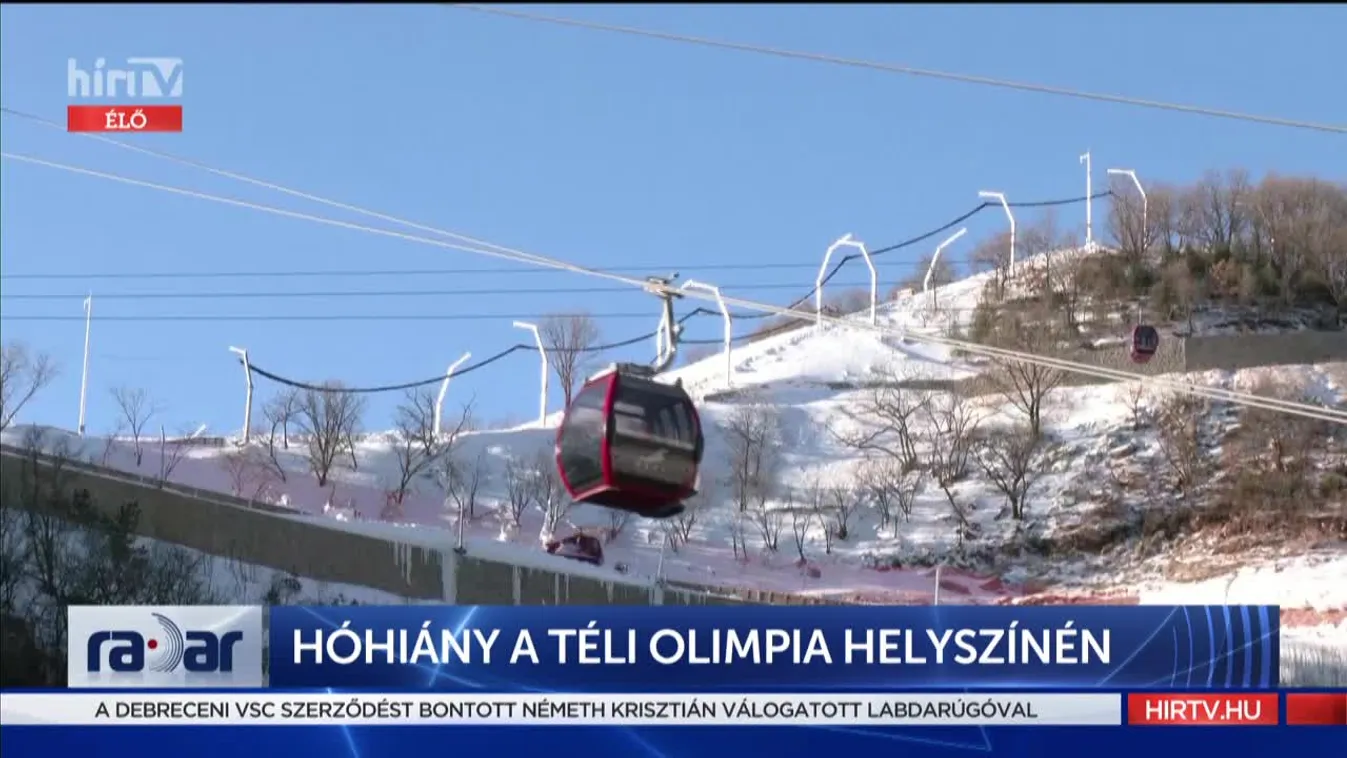 Radar: Hóhiány a téli Olimpia helyszínén