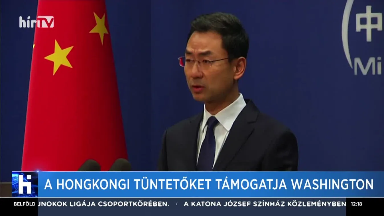 A hongkongi tüntetőket támogatja Washington