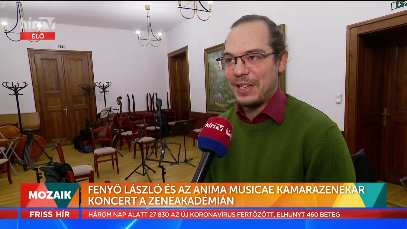 Mozaik: Fenyő László és az Anima Musicae Kamarazenekar koncert a Zeneakadémián