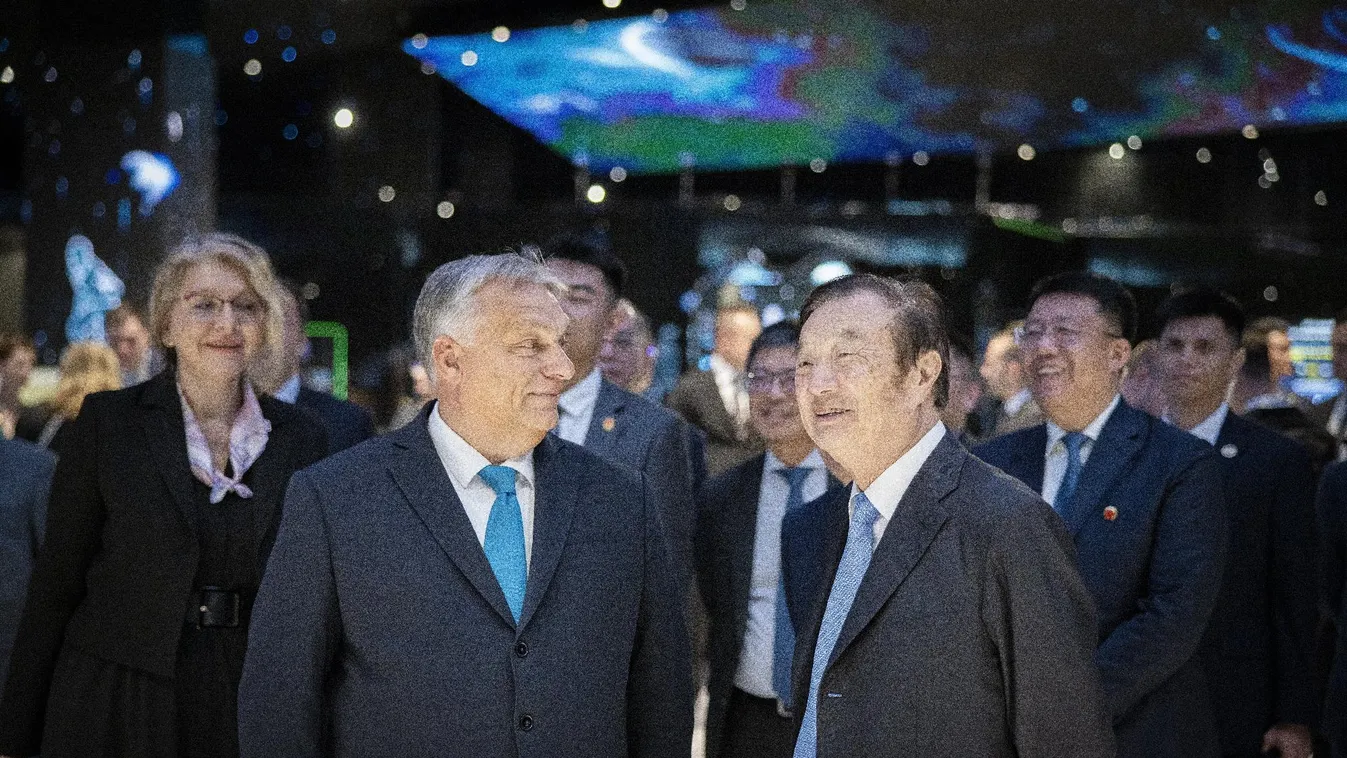 A Huawei vezetőjével tárgyalt Orbán Viktor