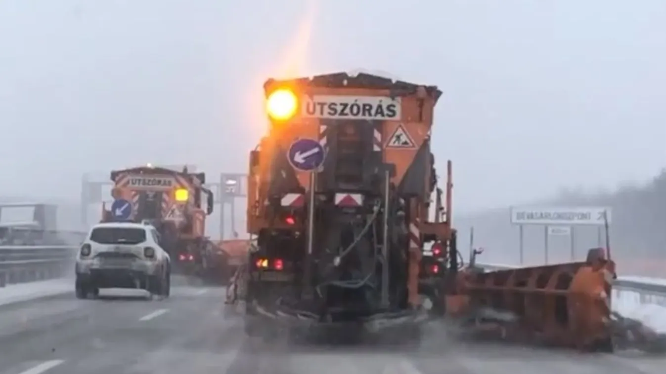 Videó – tilos hókotrót előzni!