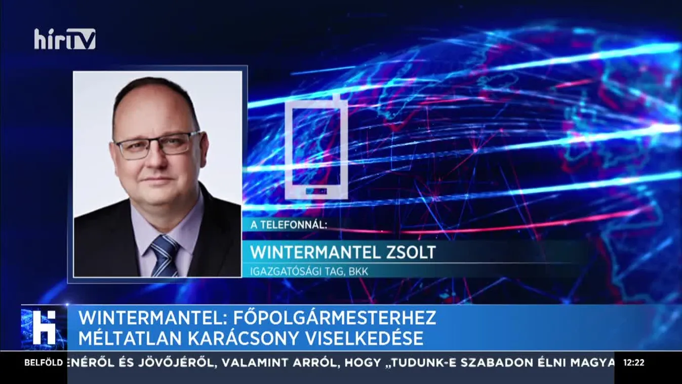 Wintermantel: Főpolgármesterhez méltatlan Karácsony viselkedése