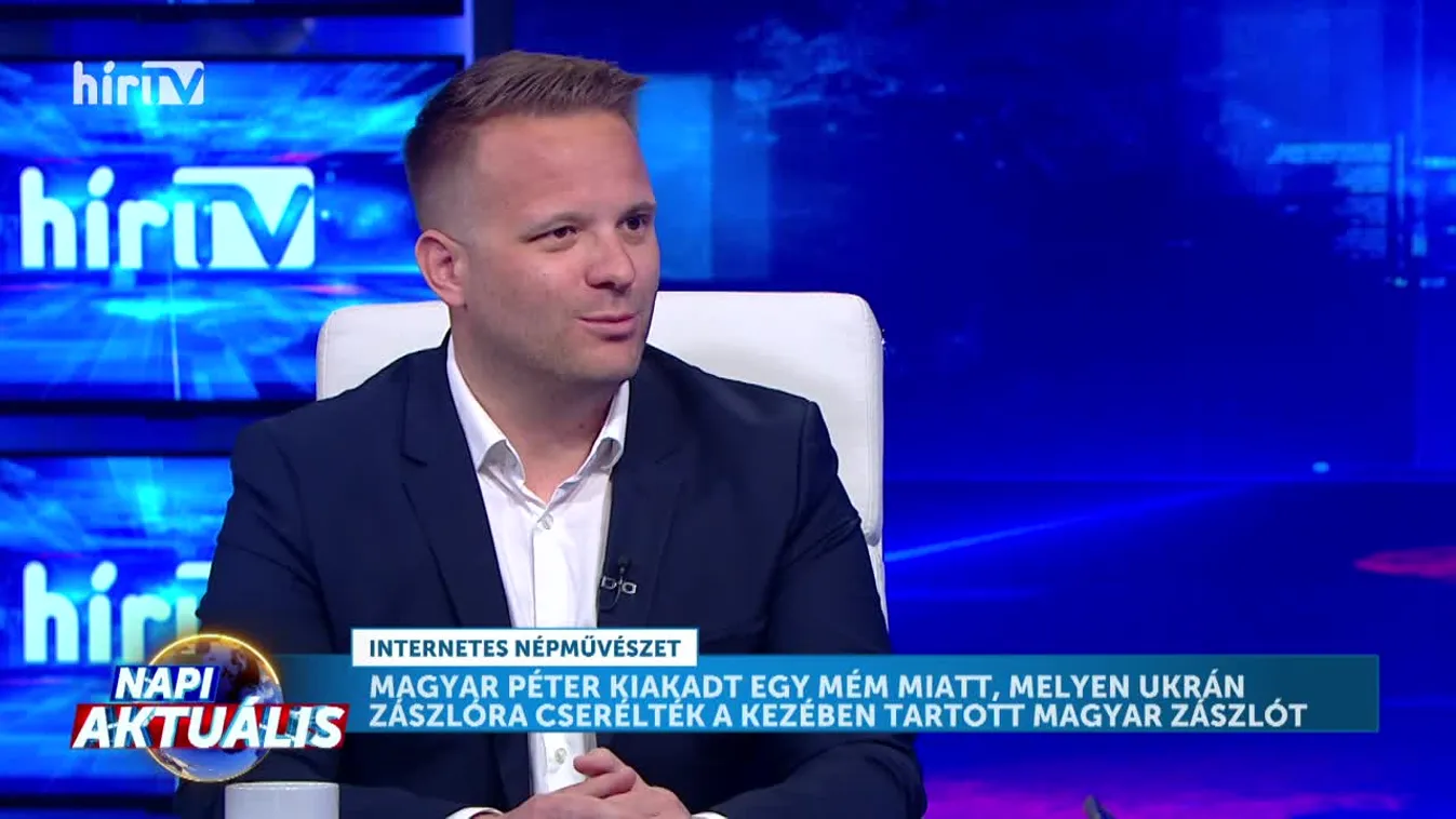 Napi aktuális - Bohár Dániel: Hiába fenyeget perrel, nem fogom leszedni Magyar Péter ukrán zászlós képét + videó