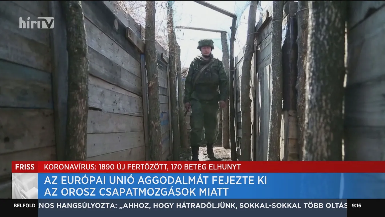 Az Európai Unió aggodalmát fejezte ki az orosz csapatmozgások miatt