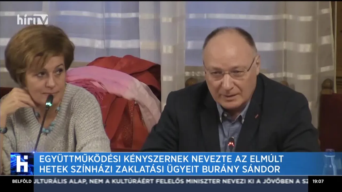Együttműködési kényszernek nevezte az elmúlt hetek színházi zaklatási ügyeit Burány Sándor