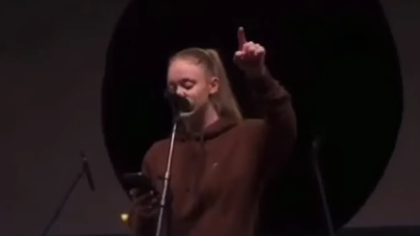 Új baloldali „csillag” született az október 23-i tüntetésen - videó