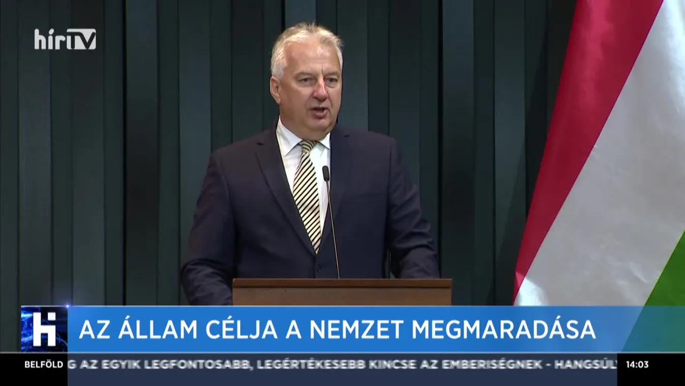 Semjén Zsolt: Az állam transzcendens célja a nemzet megmaradása