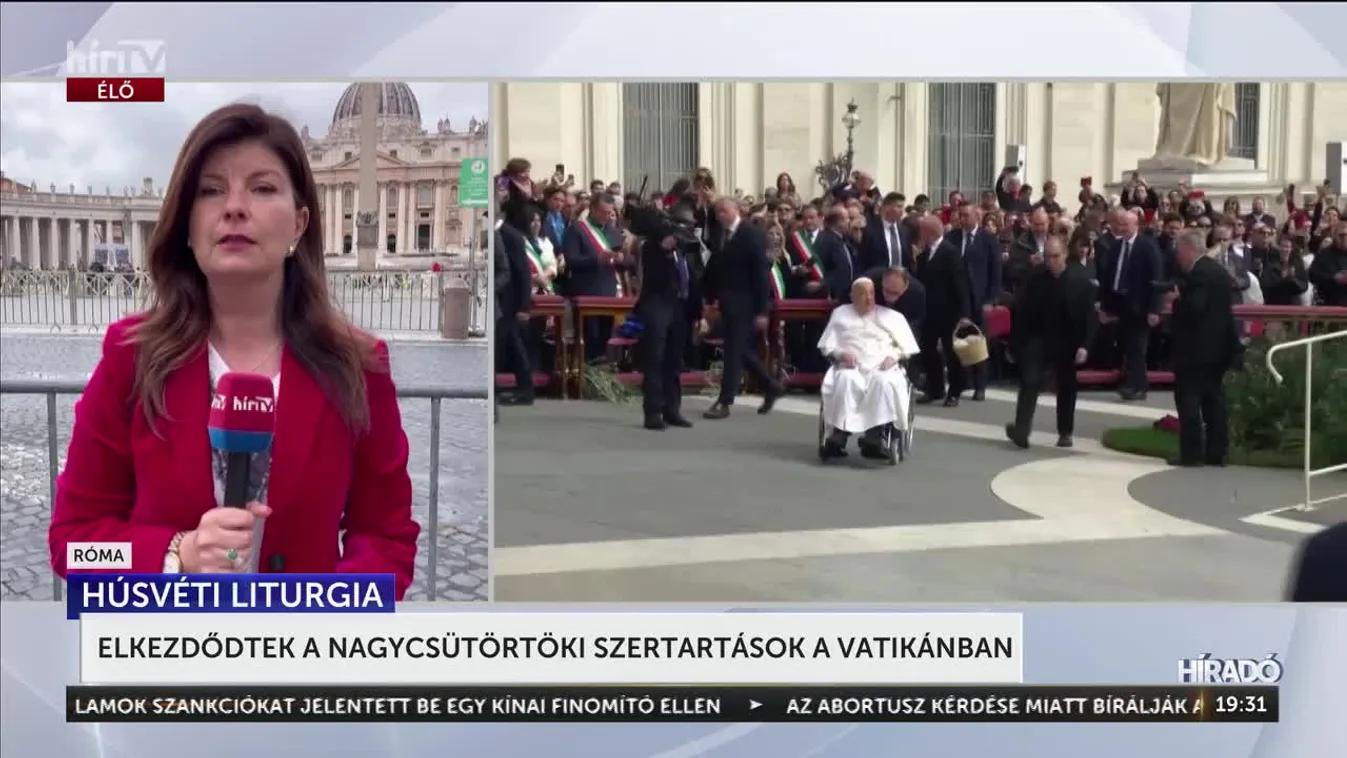 Elkezdődtek a nagycsütörtöki szertartások a Vatikánban + videó