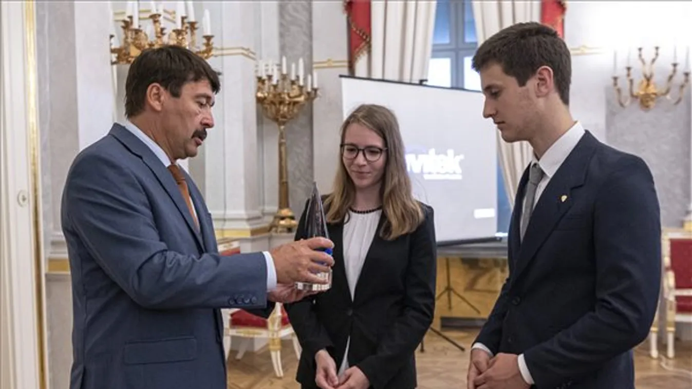 Áder János fogadta a Stockholmi Ifjúsági Víz Díj magyar döntőseit