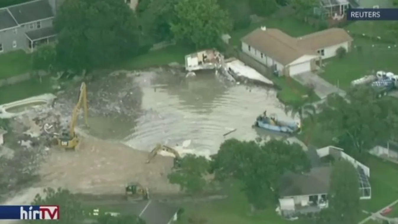 Házakat szippantott be a floridai víznyelő