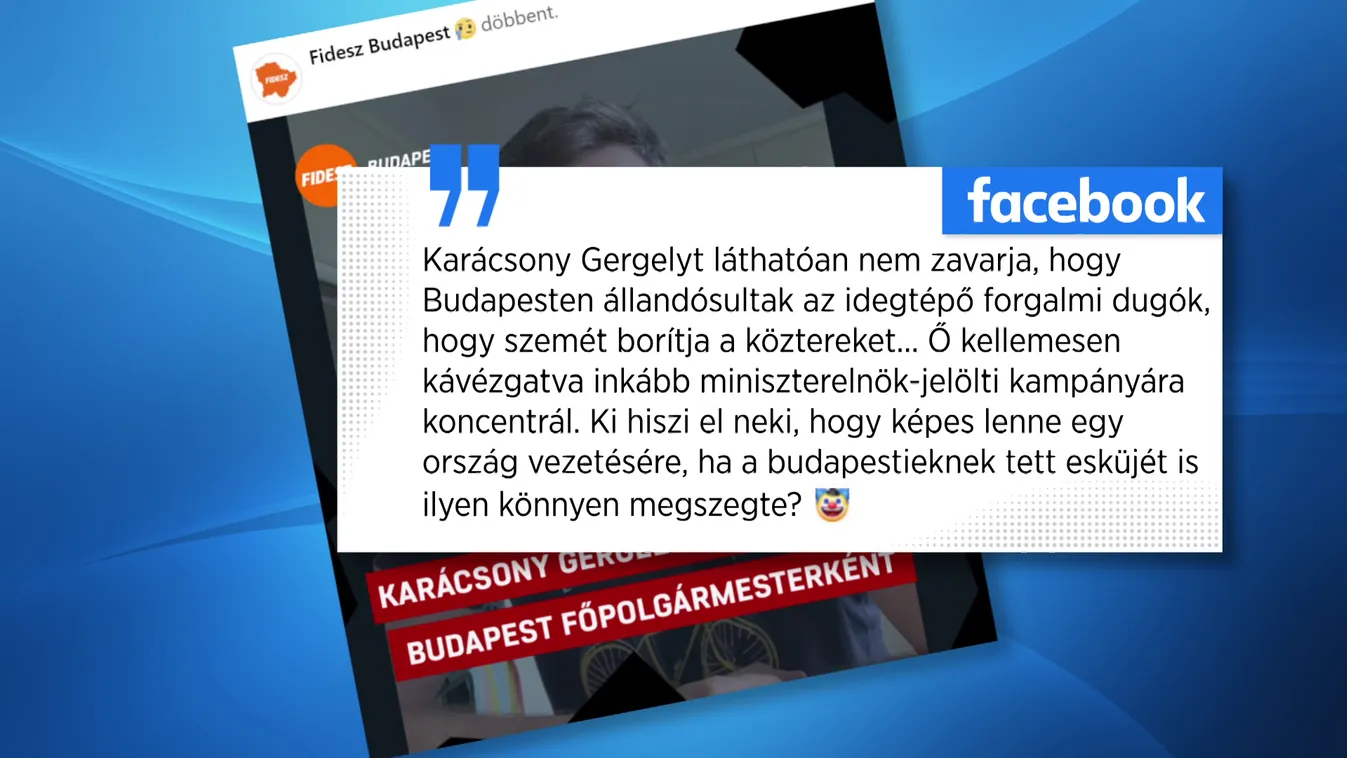 Budapesti Fidesz: Karácsony Gergely megszegte főpolgármesteri esküjét