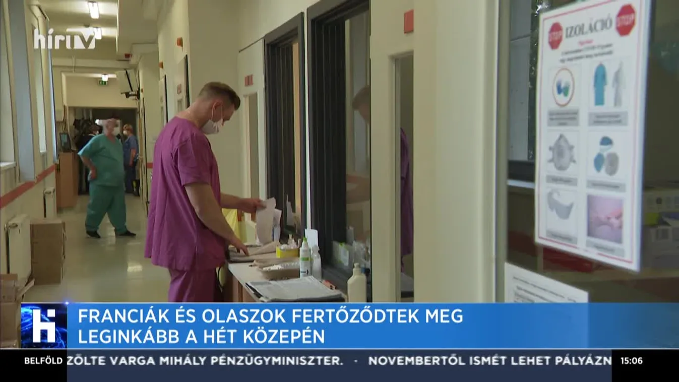 Franciák és olaszok fertőződtek meg leginkább a hét közepén