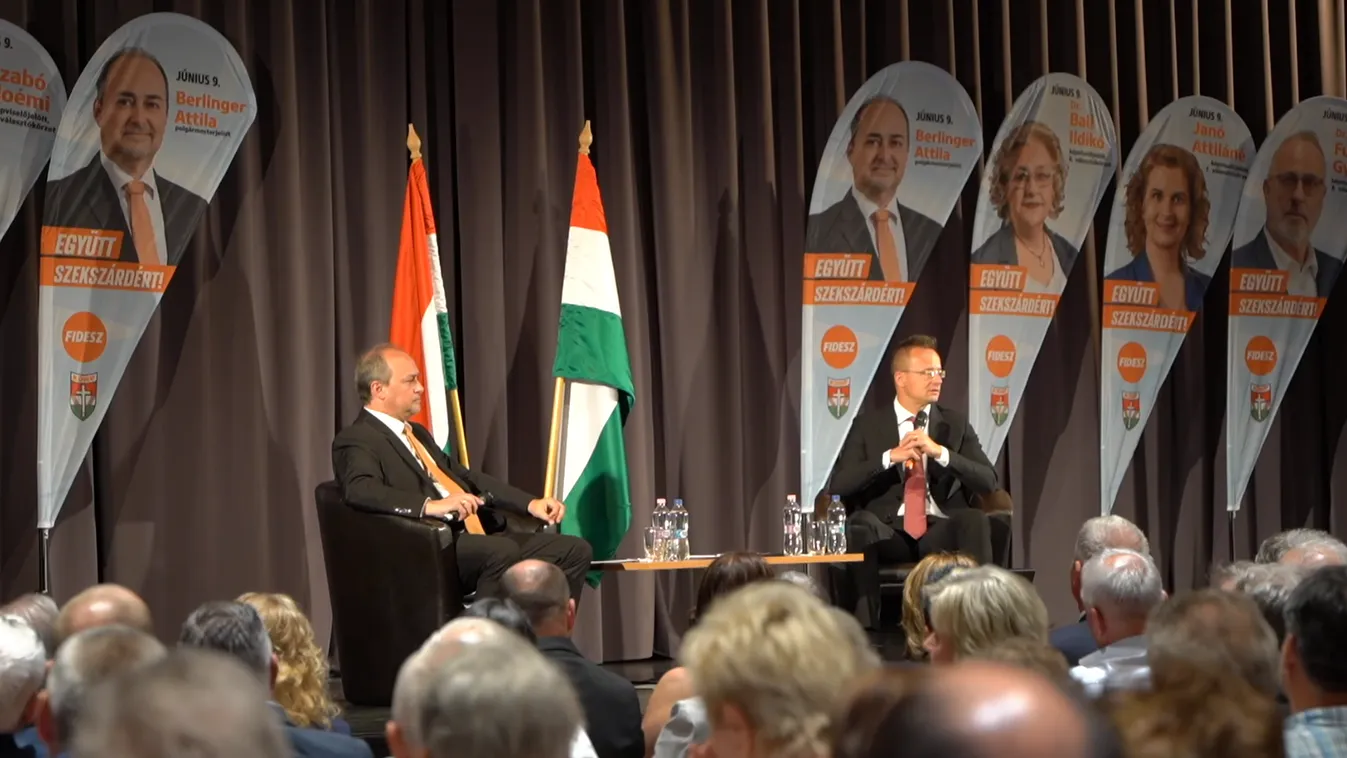 Szijjártó Péter: Minél több békepárti képviselőt kell június 9-én Brüsszelbe + videó