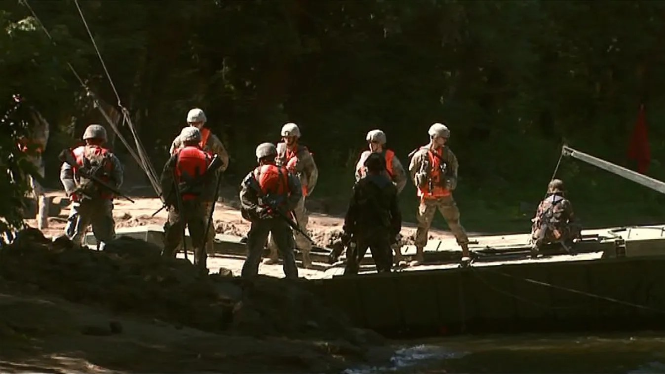 Közös magyar–amerikai–szlovén gyakorlatot tartottak