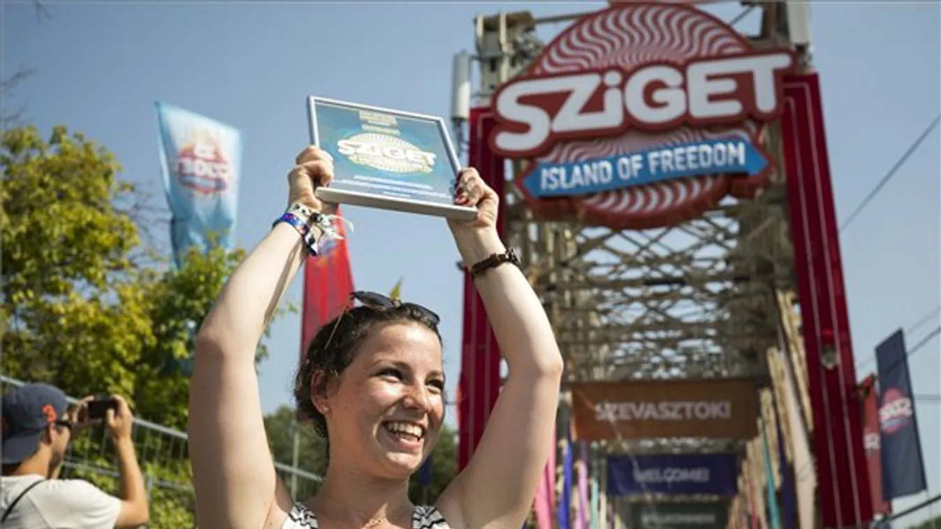 Egy erdélyi lány a nyolcmilliomodik Sziget-látogató