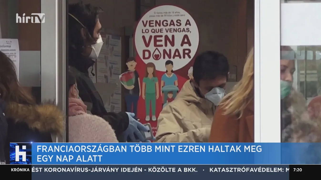 Franciaországban több mint ezren haltak meg egy nap alatt