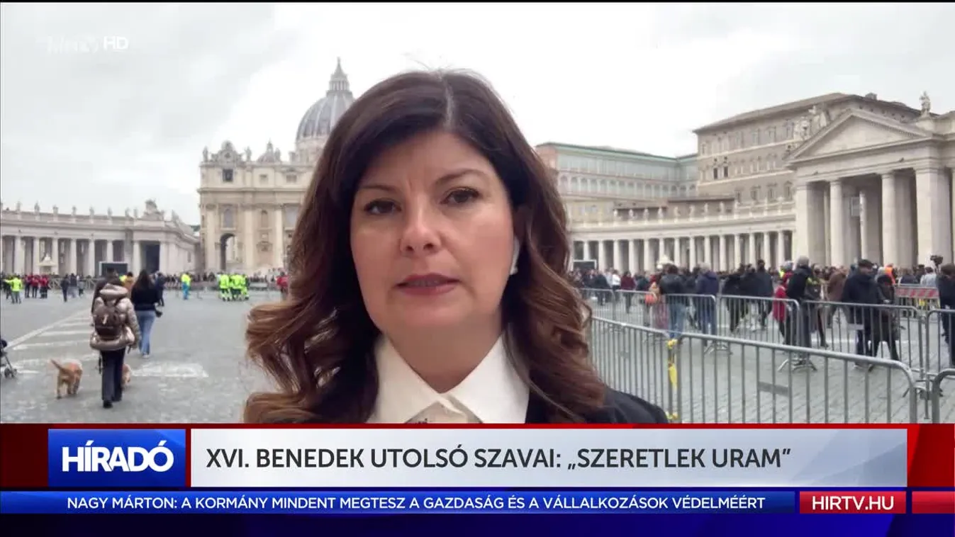 XVI. Benedek utolsó szavai: „szeretlek uram”