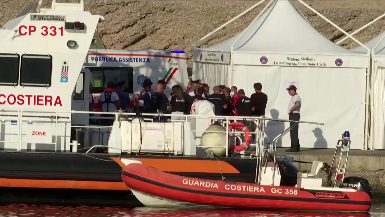 Megtalálták az utolsó holttestet a szicíliai partoknál elsüllyedt luxusjachtban + videó