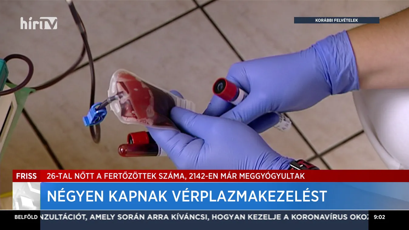 Négyen kapnak vérplazmakezelést