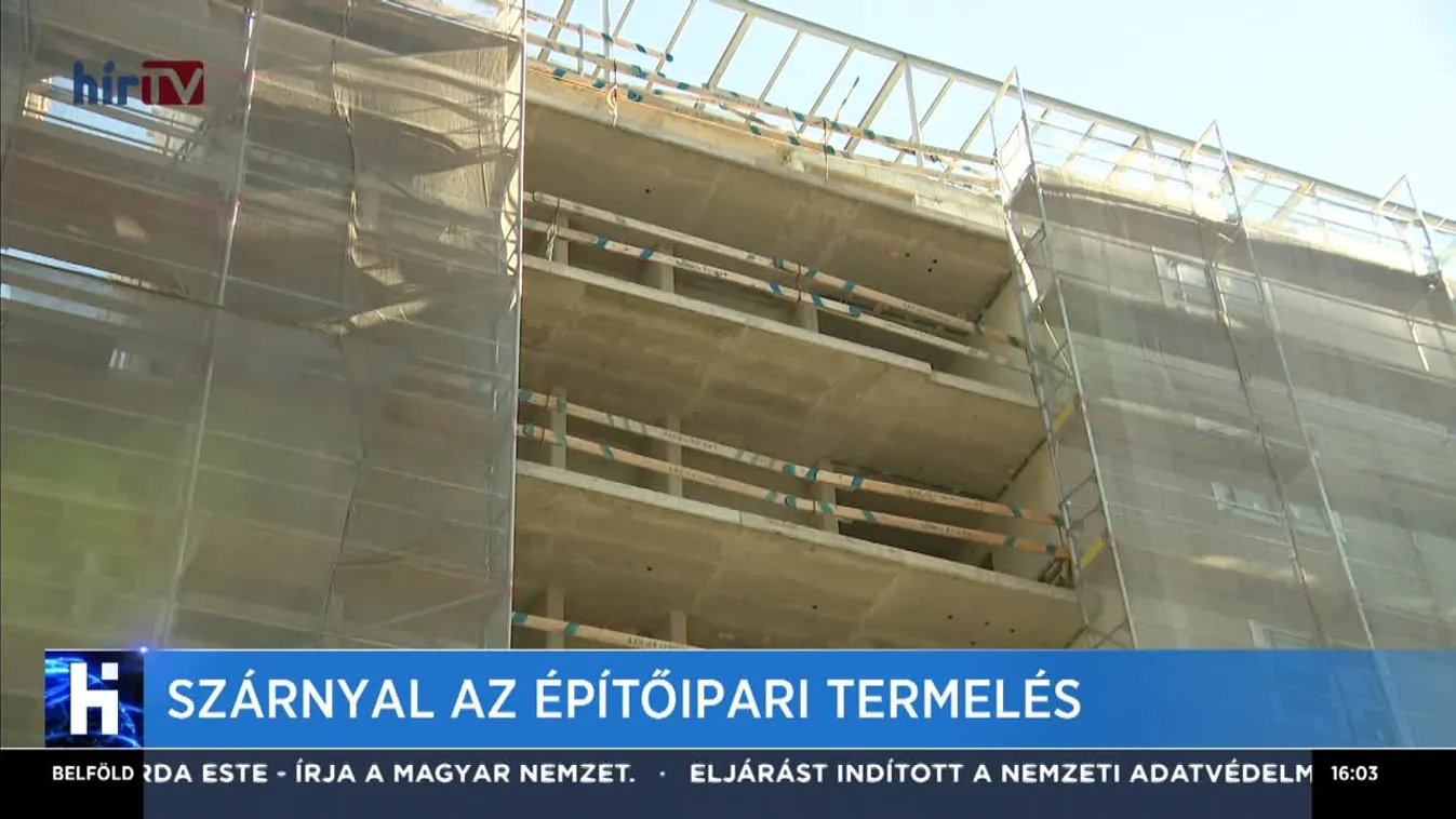 Szárnyal az építőipari termelés