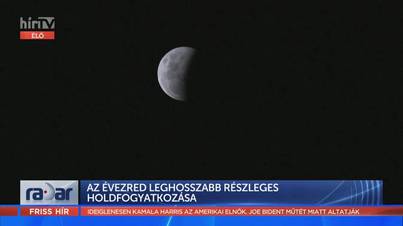 Radar: Az évezred leghosszabb részleges holdfogyatkozása (2021-11-19)