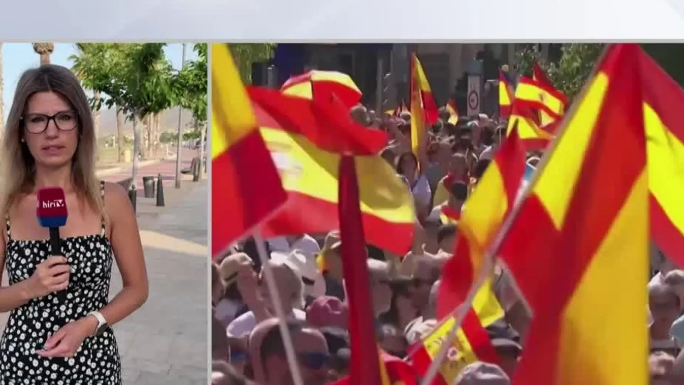 Tízezrek követelték vasárnap Pedro Sánchez miniszterelnök lemondását Spanyolországban + videó