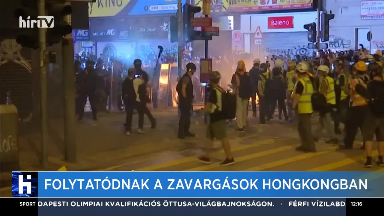 Folytatódnak a zavargások Hongkongban