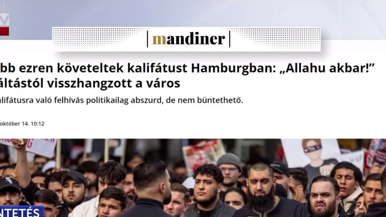 Iszlamisták gyűltek össze vasárnap este Hamburgban, hogy követeljék a saría bevezetését Németországban + videó